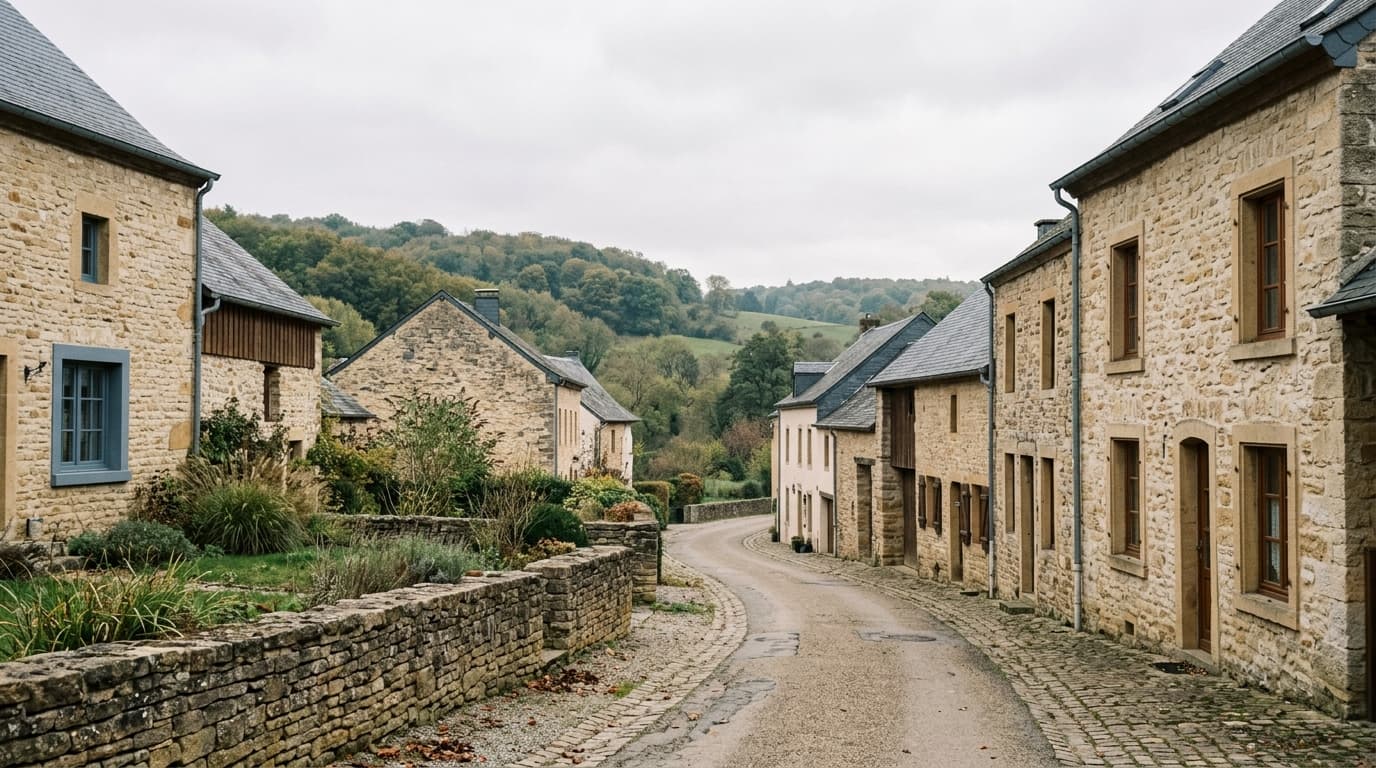 Bâti en pierre à Consdorf, Grand-Duché de Luxembourg